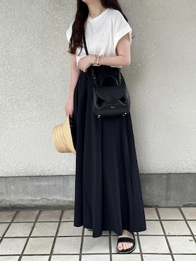 「WILLFULLY（ウィルフリー）のアイテム（帽子）」を使った、yumikoさん（レディース・158cm）の夏コーディネート