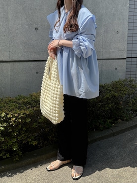 「select MOCA by son（セレクトモカバイソン）のアイテム（パンツ）」を使った、yumikoさん（レディース・158cm）の春コーディネート