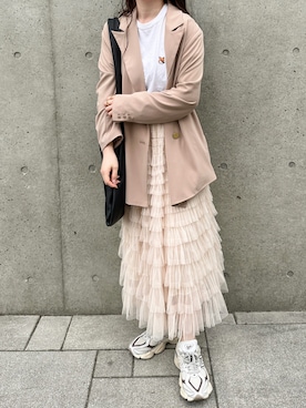 「CLANE（クラネ）のアイテム（トートバッグ）」を使った、yumikoさん（レディース・158cm）の春コーディネート