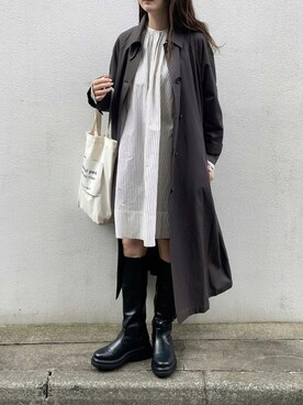 「アウターコーデ」｜「アイテム（その他）」を使った、yumikoさん（レディース・158cm）の秋コーディネート