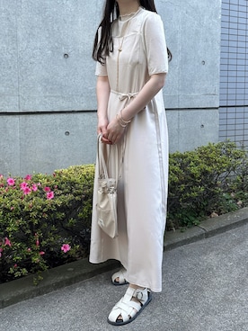 「classicalelf（クラシカルエルフ）のアイテム（ワンピース/ドレス）」を使った、yumikoさん（レディース・158cm）の春コーディネート