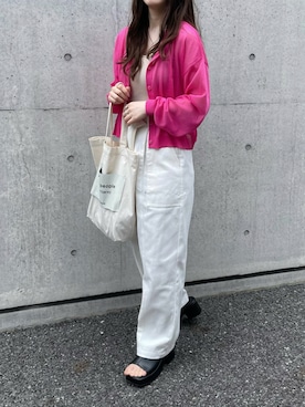 「ごきげんウィーク」｜「アイテム（キャミソール）」を使った、yumikoさん（レディース・158cm）の春コーディネート