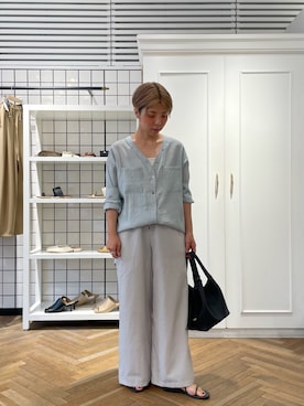「アイテム（トップス）」を使った、RANAさん（レディース・156cm）の夏コーディネート