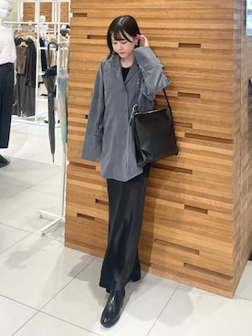 「SENSEOFPLACE」｜「アイテム（アクセサリー）」を使った、nanaさん（レディース・162cm）の秋コーディネート