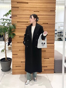 「アイテム（チェスターコート）」を使った、nanaさん（レディース・162cm）の秋コーディネート