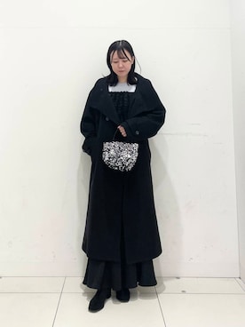 「SENSE OF PLACE by URBAN RESEARCH（センスオブプレイスバイアーバンリサーチ）のジャガードドッキングセーター（ニット/セーター）」を使った、nanaさん（レディース・162cm）の冬コーディネート