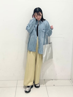 「アイテム（タンクトップ）」を使った、nanaさん（レディース・160cm）の冬コーディネート
