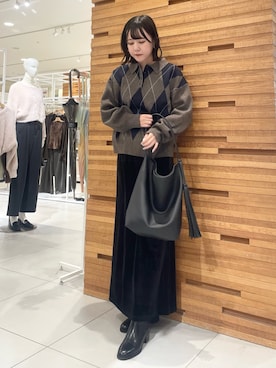 「SENSEOFPLACE」｜nanaさん（レディース・162cm）の秋コーディネート