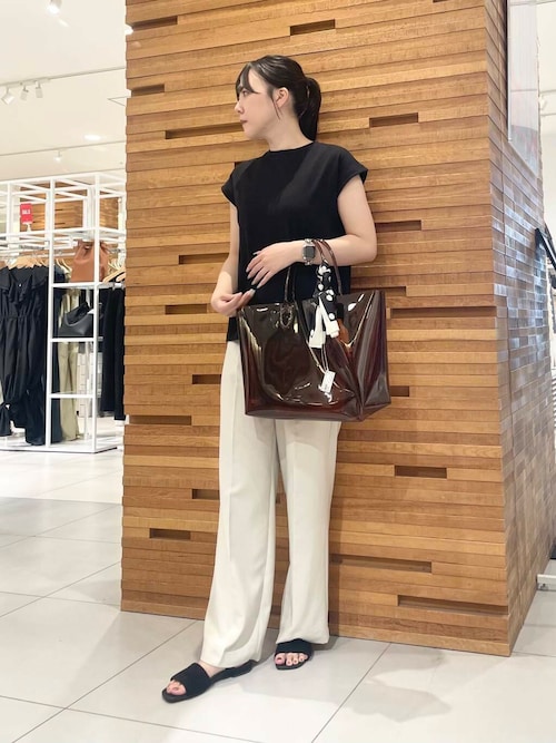 『UR TECH DRYLUXE』リネンライクワイドパンツ