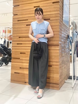 「やや暑い」｜nanaさん（レディース・162cm）の夏コーディネート