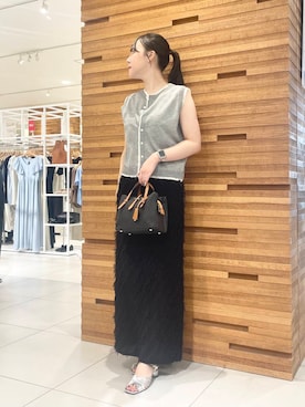 「SENSE OF PLACE by URBAN RESEARCH（センスオブプレイスバイアーバンリサーチ）のアイテム（スカート）」を使った、nanaさん（レディース・162cm）の夏コーディネート