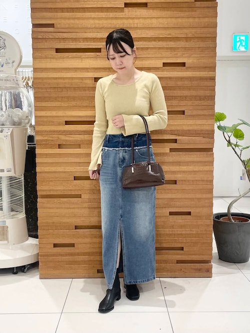 セール】レイヤードデニムスカート（スカート）｜SENSE OF PLACE by