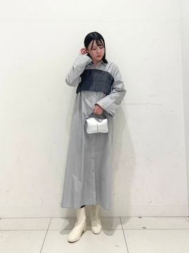 「SENSE OF PLACE by URBAN RESEARCH（センスオブプレイスバイアーバンリサーチ）のアイテム（ブーツ）」を使った、nanaさん（レディース・160cm）の冬コーディネート