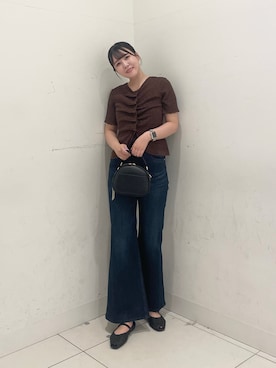 「RODE SKO（ロデスコ）のアイテム」を使った、nanaさん（レディース・162cm）の夏コーディネート