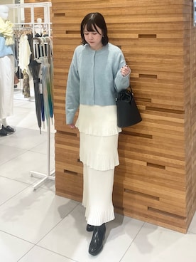 「アイテム（イヤリング）」を使った、nanaさん（レディース・162cm）の秋コーディネート