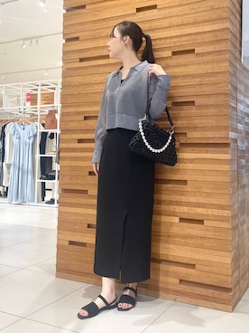 「SENSE OF PLACE by URBAN RESEARCH（センスオブプレイスバイアーバンリサーチ）のアイテム（スカート）」を使った、nanaさん（レディース・162cm）の夏コーディネート
