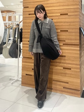 「SENSEOFPLACE」｜「アイテム（アクセサリー）」を使った、nanaさん（レディース・162cm）の秋コーディネート