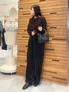 「SENSE OF PLACE by URBAN RESEARCH（センスオブプレイスバイアーバンリサーチ）のアイテム（Tシャツ/カットソー）」を使った、nanaさん（レディース・162cm）の秋コーディネート