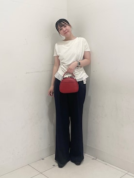 「RODE SKO（ロデスコ）のアイテム」を使った、nanaさん（レディース・162cm）の夏コーディネート