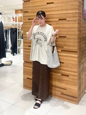 「KBF（ケイビーエフ）のアイテム」を使った、nanaさん（レディース・162cm）の夏コーディネート