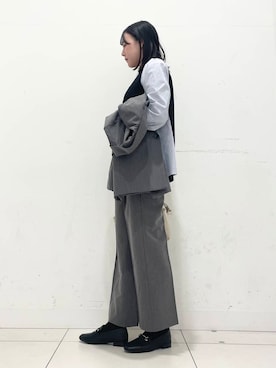 「セレモニーコーデ」｜「アイテム（ローファー）」を使った、nanaさん（レディース・160cm）の春コーディネート