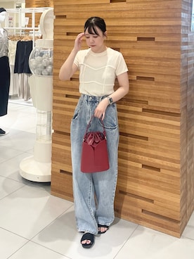 「RODE SKO（ロデスコ）のアイテム（サンダル）」を使った、nanaさん（レディース・162cm）の夏コーディネート