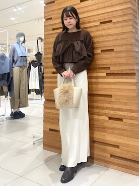 「SENSEOFPLACE」｜nanaさん（レディース・162cm）の冬コーディネート