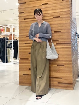 「アイテム（チノパンツ）」を使った、nanaさん（レディース・162cm）の夏コーディネート
