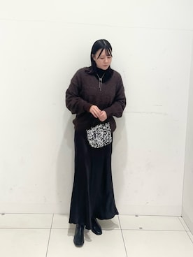 「SMELLY（スメリー）のアイテム」を使った、nanaさん（骨格ストレート・レディース・160cm）の冬コーディネート