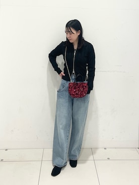 「SENSE OF PLACE by URBAN RESEARCH（センスオブプレイスバイアーバンリサーチ）のアイテム（ブーツ）」を使った、nanaさん（レディース・160cm）の冬コーディネート