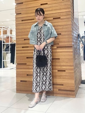 「帰省コーデ」｜「アイテム（ワンピース/ドレス）」を使った、nanaさん（レディース・162cm）の夏コーディネート