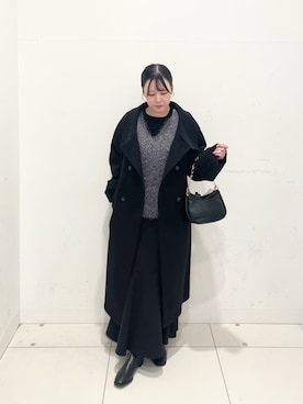 「アイテム（ステンカラーコート）」を使った、nanaさん（レディース・160cm）の秋コーディネート