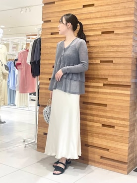 「やや暑い」｜nanaさん（レディース・162cm）の夏コーディネート