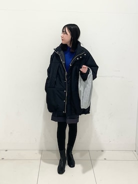 「SENSE OF PLACE by URBAN RESEARCH（センスオブプレイスバイアーバンリサーチ）のアイテム（ダウンジャケット/コート）」を使った、nanaさん（骨格ストレート・レディース・160cm）の冬コーディネート