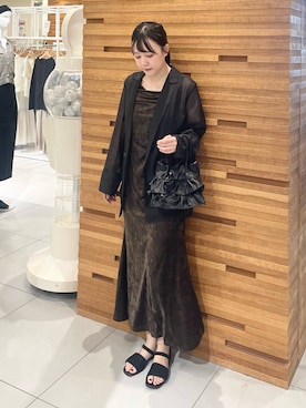 「アイテム（ワンピース）」を使った、nanaさん（レディース・162cm）の夏コーディネート