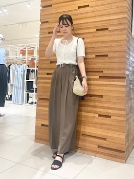 「やや暑い」｜nanaさん（レディース・162cm）の夏コーディネート