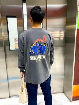 「CHALLENGER（チャレンジャー）のアイテム」を使った、大塚 航平さん（メンズ・175cm）の冬コーディネート