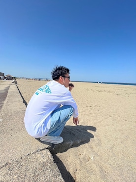 「CHALLENGER（チャレンジャー）のアイテム」を使った、大塚 航平さん（メンズ・175cm）の春コーディネート