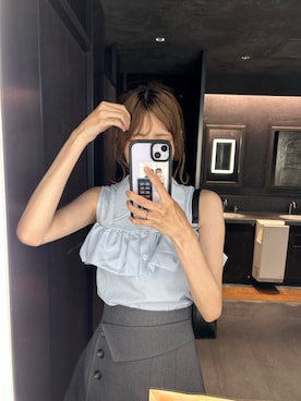 「ampm（エーエムピーエム）のアイテム」を使った、ぽよ。さん（レディース・163cm）の春コーディネート