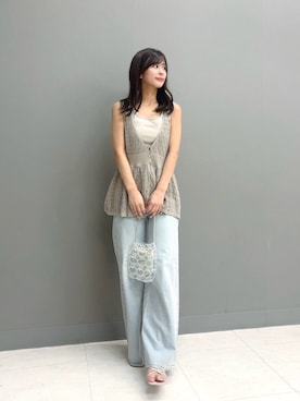 「PROPORTION BODY DRESSING（プロポーションボディドレッシング）のアイテム」を使った、PROPORTION STAFFさん（レディース・159cm）の夏コーディネート