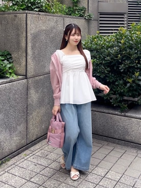 「PROPORTION BODY DRESSING（プロポーションボディドレッシング）のアイテム」を使った、PROPORTION STAFFさん（レディース・155cm）の夏コーディネート