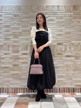 「アイテム（トートバッグ、パープル系）」を使った、PROPORTION STAFFさん（レディース・154cm）の秋コーディネート