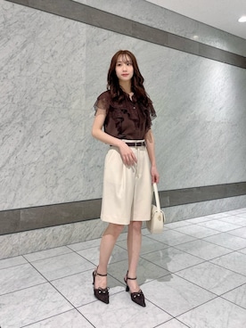 「PROPORTION BODY DRESSING（プロポーションボディドレッシング）のアイテム」を使った、PROPORTION STAFFさん（レディース・153cm）の春コーディネート