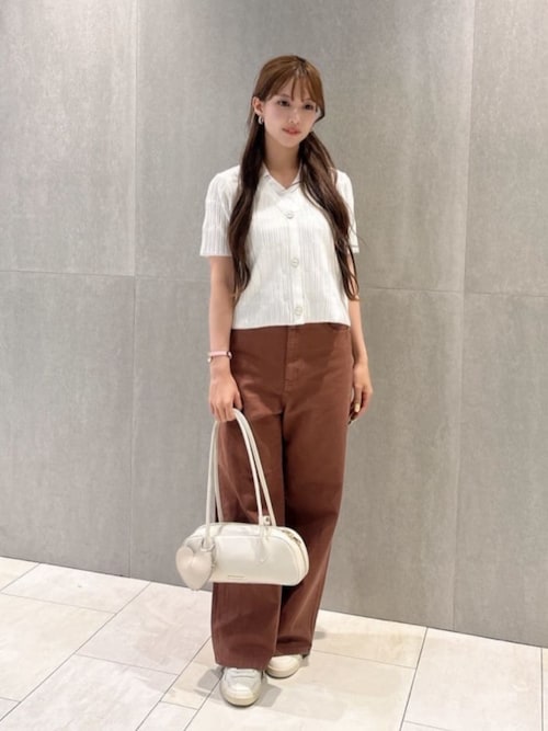 リボンロングショルダーバッグ