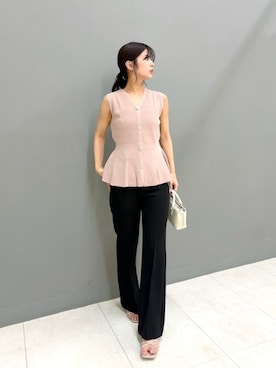 「PROPORTION BODY DRESSING（プロポーションボディドレッシング）のアイテム（トップス）」を使った、PROPORTION STAFFさん（レディース・159cm）の夏コーディネート