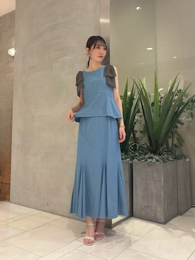 「PROPORTION BODY DRESSING（プロポーションボディドレッシング）のアイテム」を使った、PROPORTION STAFFさん（レディース・162cm）の夏コーディネート