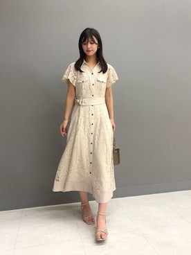 「EDIT COLOGNE（エディットコロン）のアイテム」を使った、PROPORTION STAFFさん（レディース・159cm）の夏コーディネート