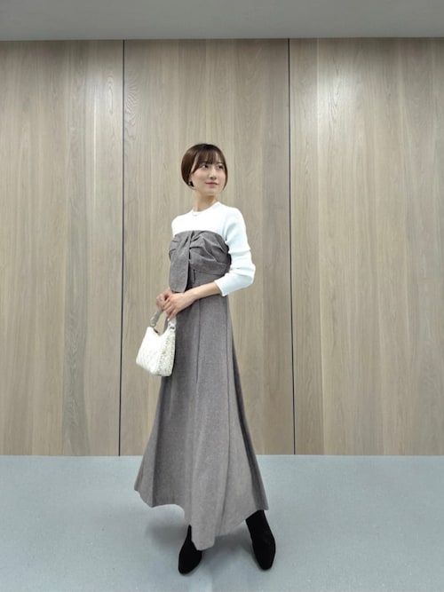 セール】フロントリボンドッキングワンピース / 1215240904