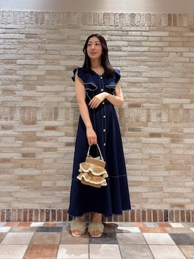 「PROPORTION BODY DRESSING（プロポーションボディドレッシング）のアイテム」を使った、PROPORTION STAFFさん（レディース・154cm）の夏コーディネート