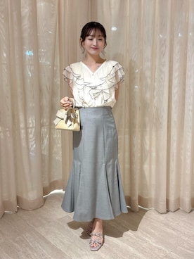 「PROPORTION BODY DRESSING（プロポーションボディドレッシング）のアイテム」を使った、PROPORTION STAFFさん（レディース・155cm）の夏コーディネート